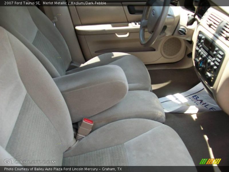 Merlot Metallic / Medium/Dark Pebble 2007 Ford Taurus SE