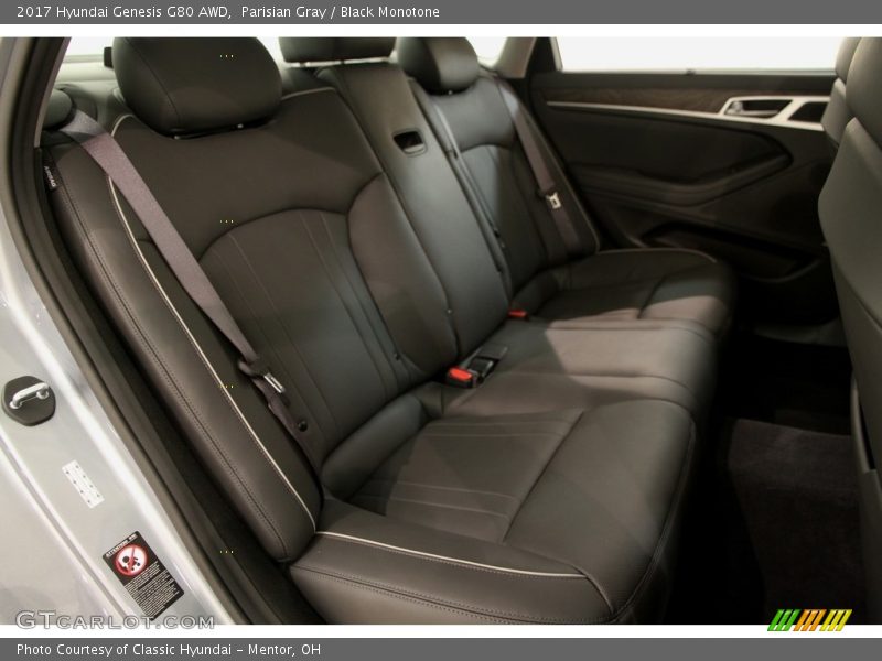Parisian Gray / Black Monotone 2017 Hyundai Genesis G80 AWD