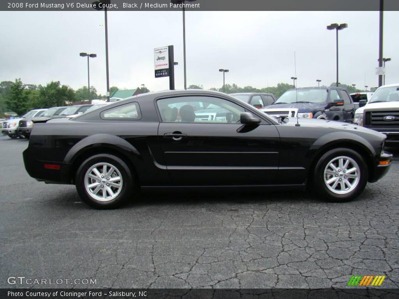 Black / Medium Parchment 2008 Ford Mustang V6 Deluxe Coupe