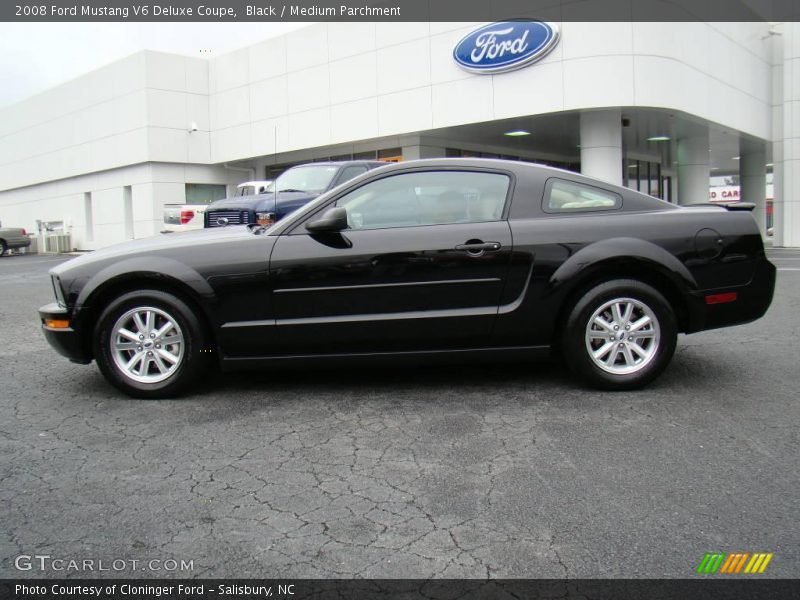 Black / Medium Parchment 2008 Ford Mustang V6 Deluxe Coupe
