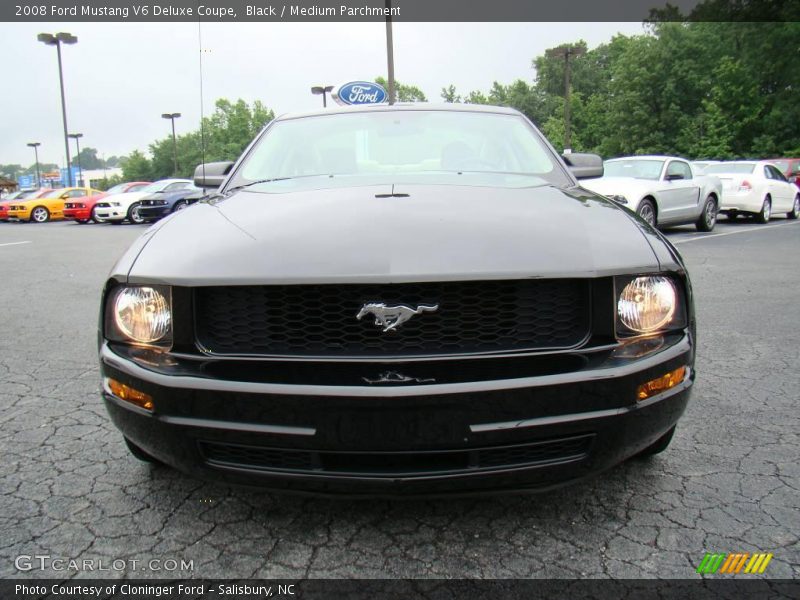 Black / Medium Parchment 2008 Ford Mustang V6 Deluxe Coupe