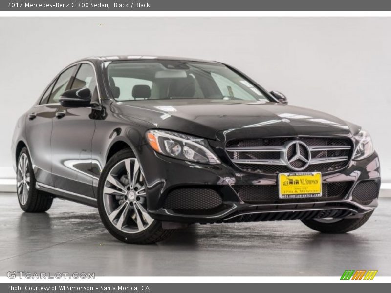 Black / Black 2017 Mercedes-Benz C 300 Sedan