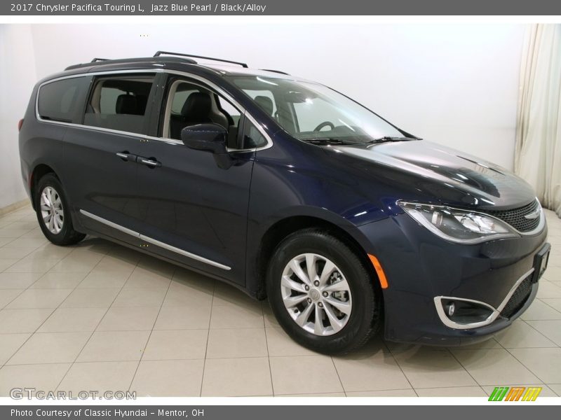 Jazz Blue Pearl / Black/Alloy 2017 Chrysler Pacifica Touring L