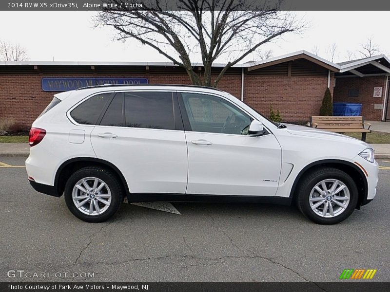 Alpine White / Mocha 2014 BMW X5 xDrive35i