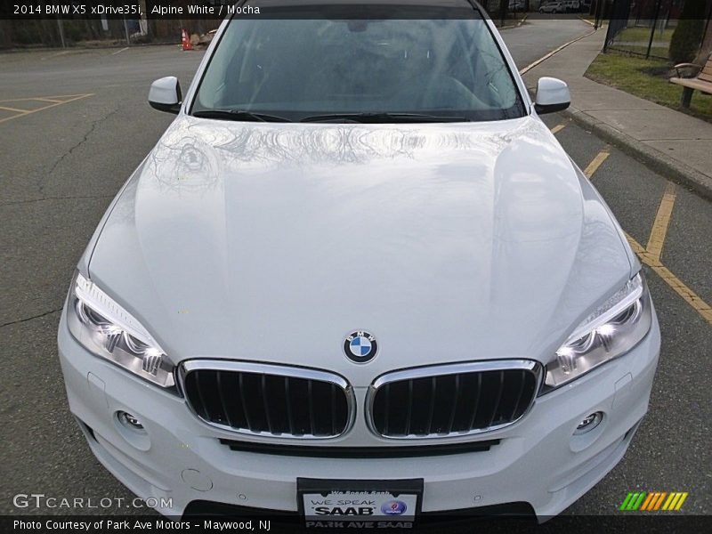 Alpine White / Mocha 2014 BMW X5 xDrive35i