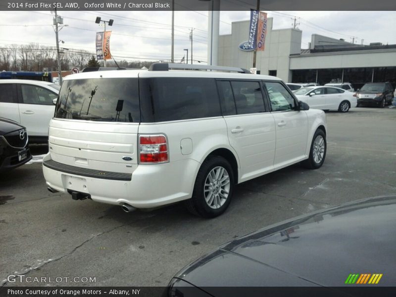 Oxford White / Charcoal Black 2014 Ford Flex SEL AWD