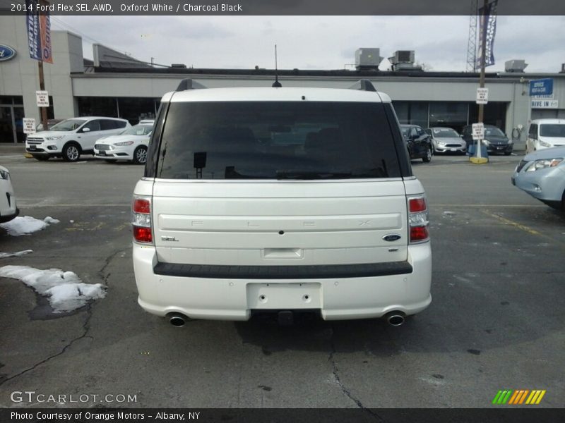 Oxford White / Charcoal Black 2014 Ford Flex SEL AWD