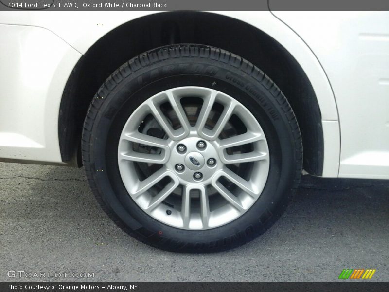 Oxford White / Charcoal Black 2014 Ford Flex SEL AWD
