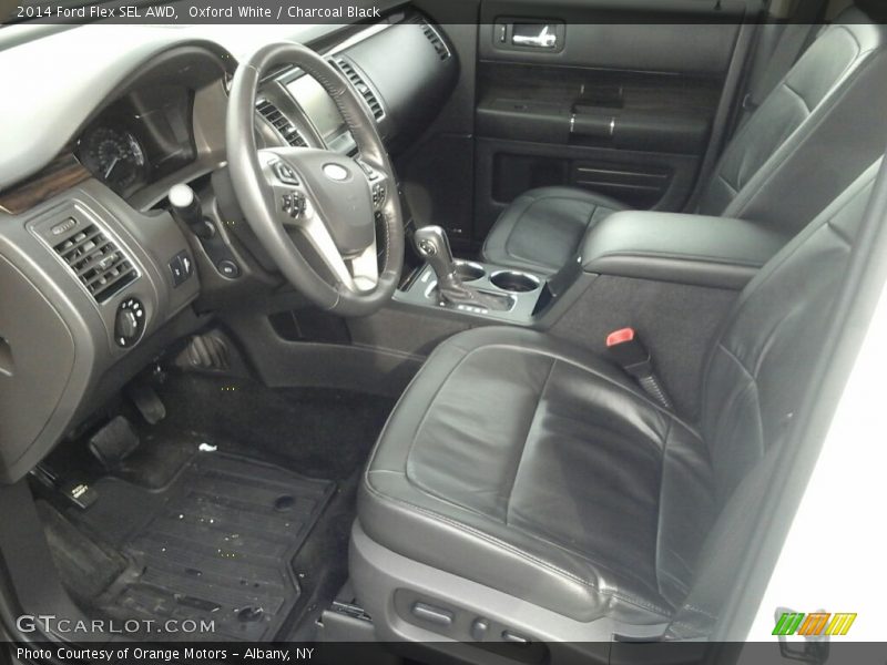 Oxford White / Charcoal Black 2014 Ford Flex SEL AWD