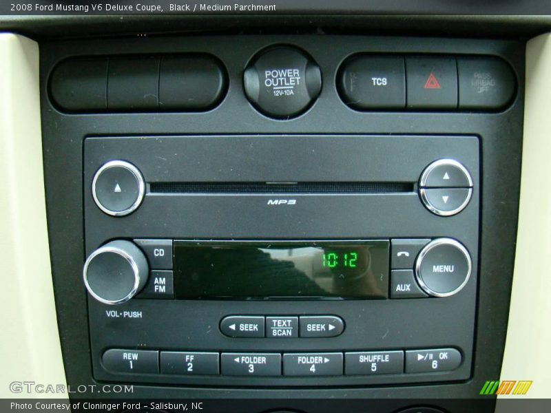 Black / Medium Parchment 2008 Ford Mustang V6 Deluxe Coupe