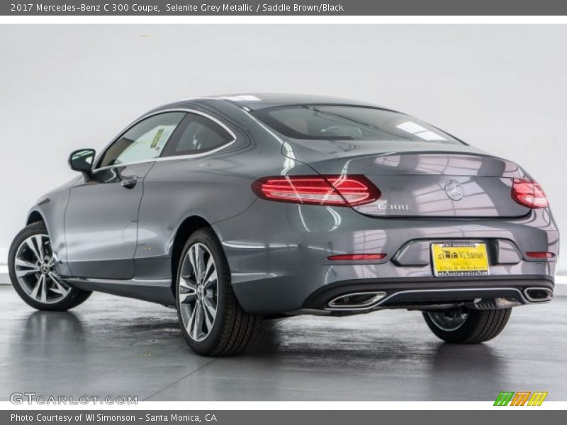Selenite Grey Metallic / Saddle Brown/Black 2017 Mercedes-Benz C 300 Coupe