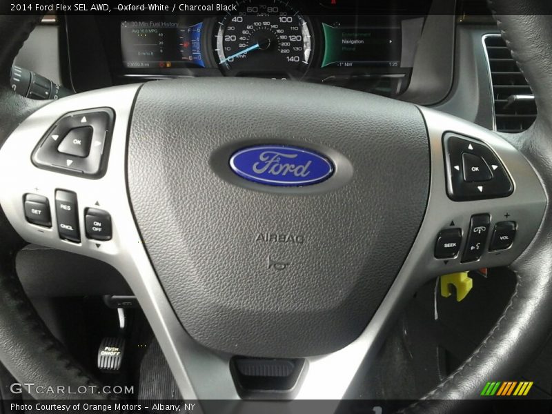 Oxford White / Charcoal Black 2014 Ford Flex SEL AWD