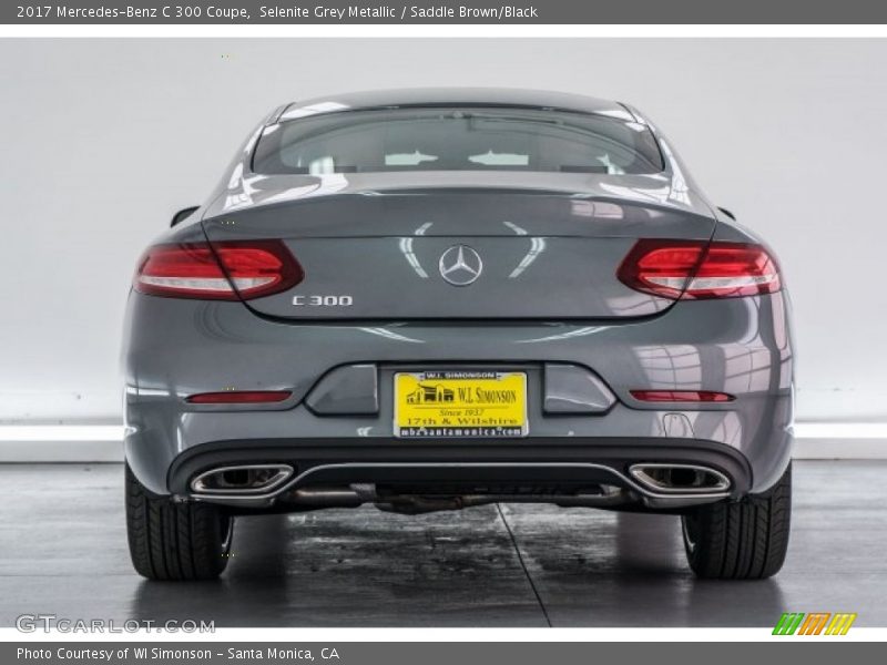 Selenite Grey Metallic / Saddle Brown/Black 2017 Mercedes-Benz C 300 Coupe