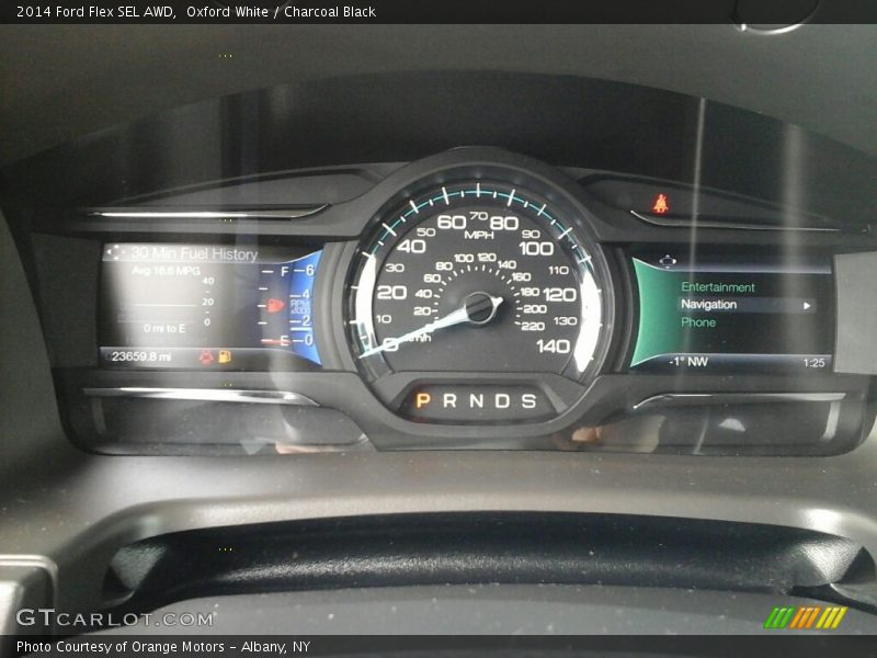 Oxford White / Charcoal Black 2014 Ford Flex SEL AWD