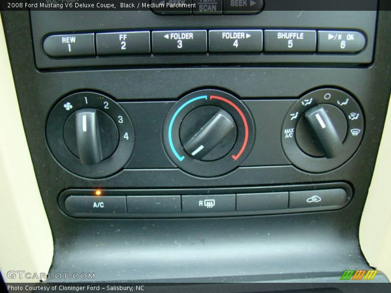 Black / Medium Parchment 2008 Ford Mustang V6 Deluxe Coupe