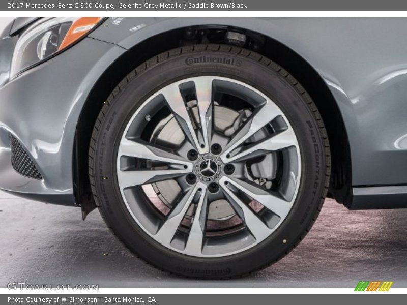 Selenite Grey Metallic / Saddle Brown/Black 2017 Mercedes-Benz C 300 Coupe