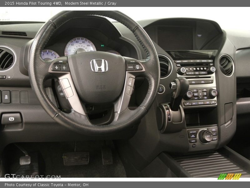 Modern Steel Metallic / Gray 2015 Honda Pilot Touring 4WD