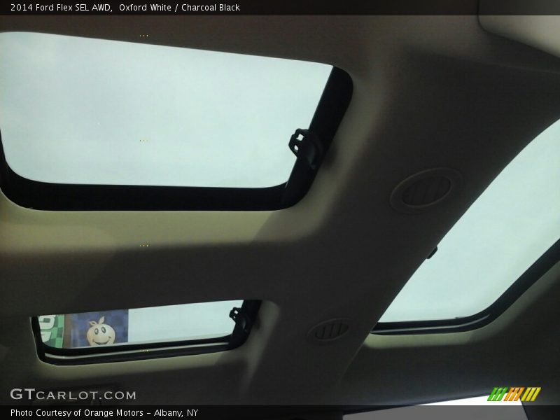 Oxford White / Charcoal Black 2014 Ford Flex SEL AWD