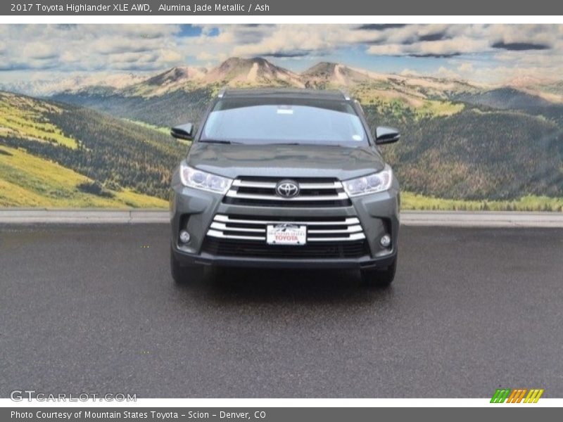 Alumina Jade Metallic / Ash 2017 Toyota Highlander XLE AWD