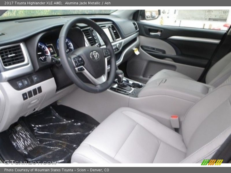 Alumina Jade Metallic / Ash 2017 Toyota Highlander XLE AWD
