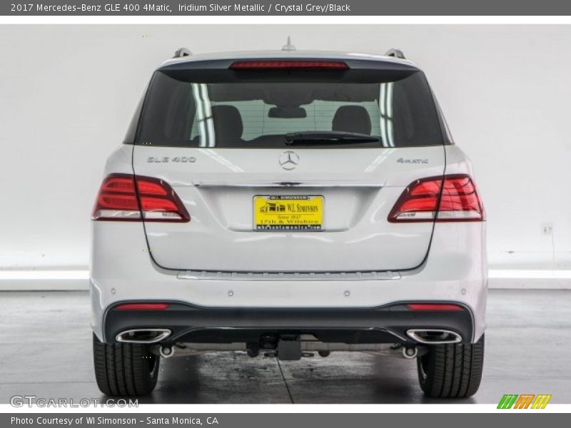 Iridium Silver Metallic / Crystal Grey/Black 2017 Mercedes-Benz GLE 400 4Matic