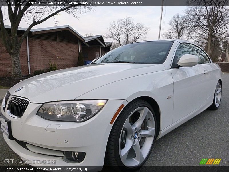 Alpine White / Saddle Brown Dakota Leather 2011 BMW 3 Series 335i Convertible