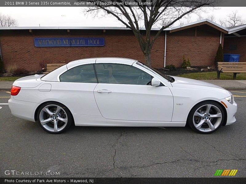 Alpine White / Saddle Brown Dakota Leather 2011 BMW 3 Series 335i Convertible