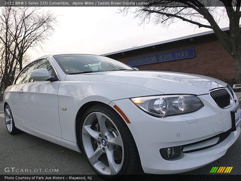 Alpine White / Saddle Brown Dakota Leather 2011 BMW 3 Series 335i Convertible