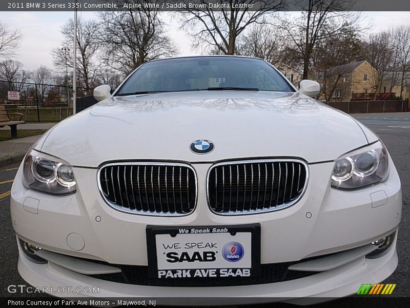 Alpine White / Saddle Brown Dakota Leather 2011 BMW 3 Series 335i Convertible