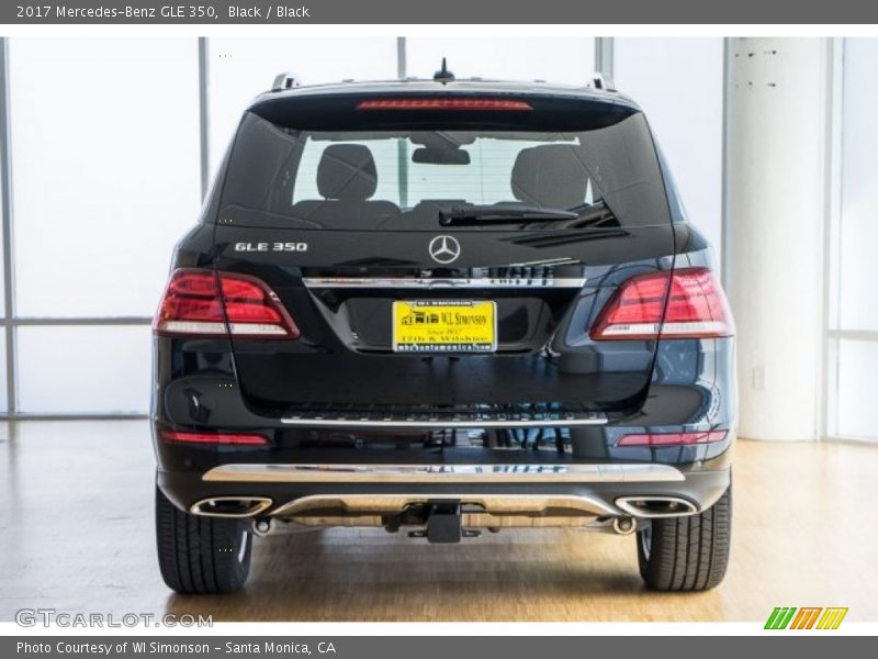 Black / Black 2017 Mercedes-Benz GLE 350