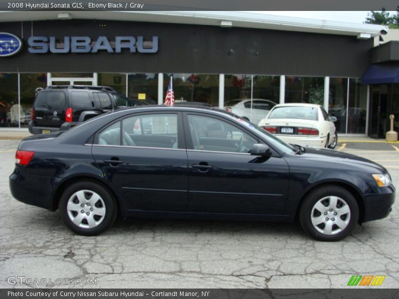 Ebony Black / Gray 2008 Hyundai Sonata GLS