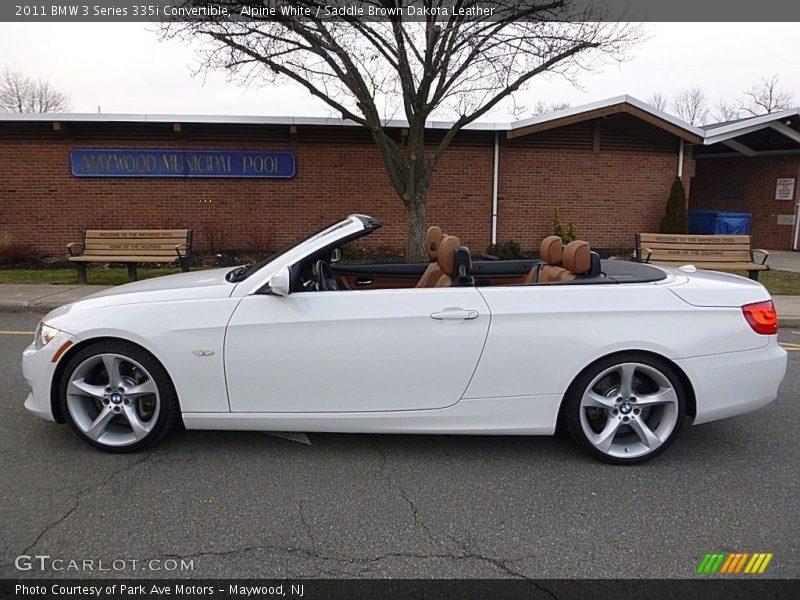 Alpine White / Saddle Brown Dakota Leather 2011 BMW 3 Series 335i Convertible