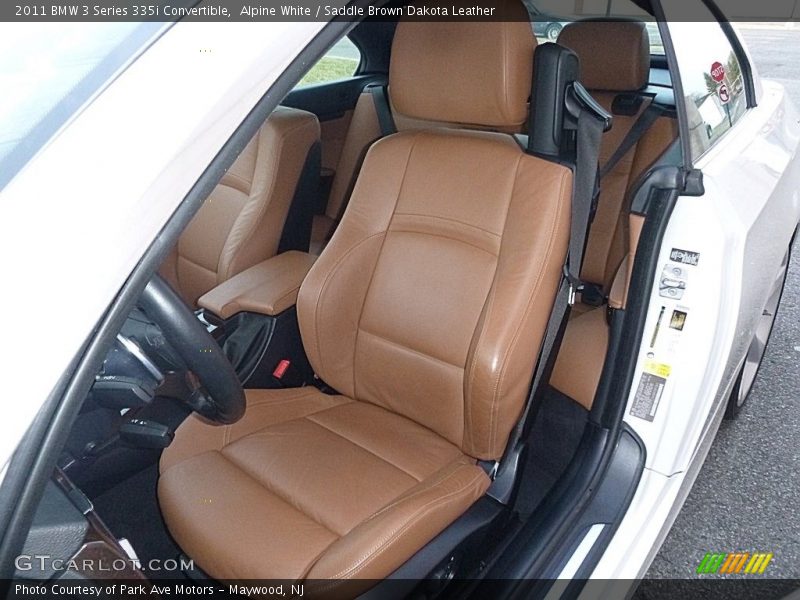Alpine White / Saddle Brown Dakota Leather 2011 BMW 3 Series 335i Convertible