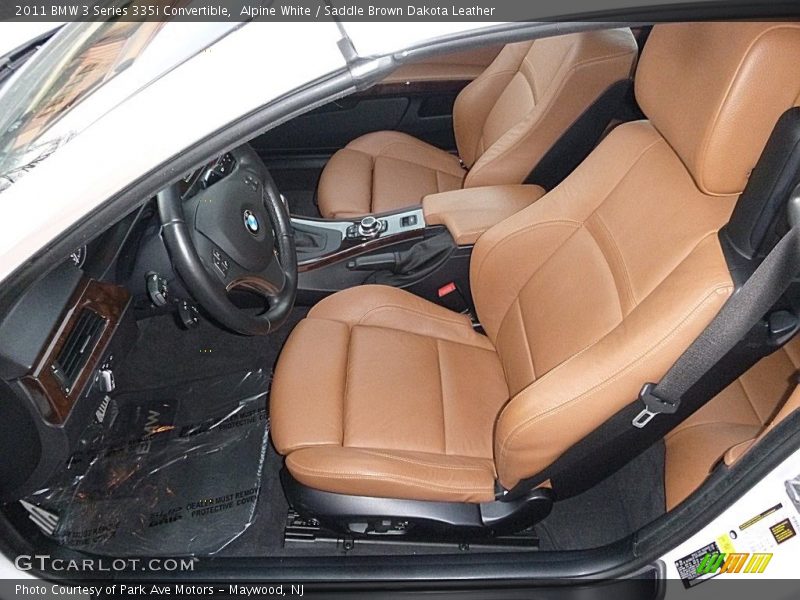 Alpine White / Saddle Brown Dakota Leather 2011 BMW 3 Series 335i Convertible