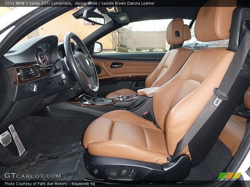 Alpine White / Saddle Brown Dakota Leather 2011 BMW 3 Series 335i Convertible