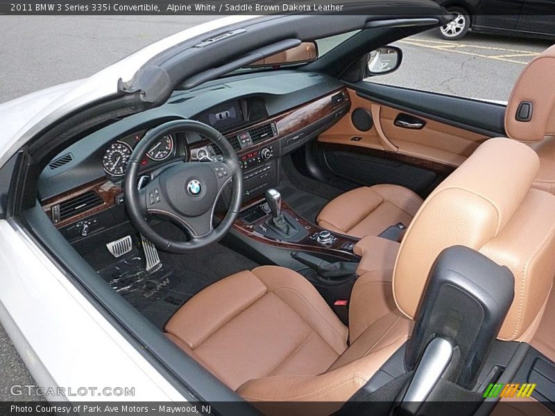 Alpine White / Saddle Brown Dakota Leather 2011 BMW 3 Series 335i Convertible