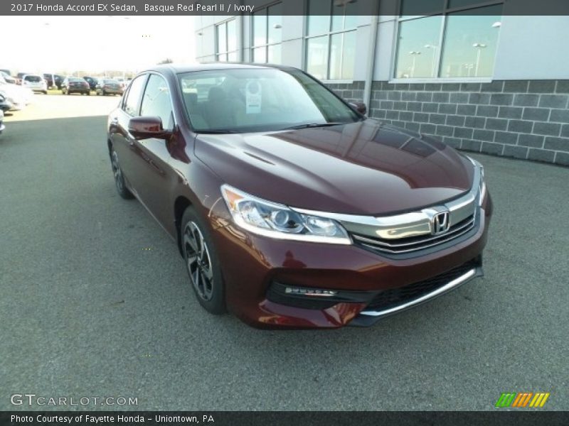 Basque Red Pearl II / Ivory 2017 Honda Accord EX Sedan