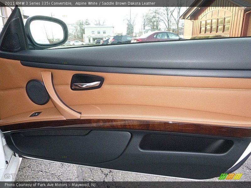 Alpine White / Saddle Brown Dakota Leather 2011 BMW 3 Series 335i Convertible