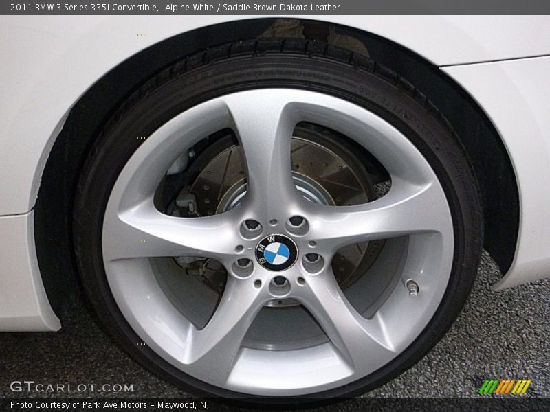 Alpine White / Saddle Brown Dakota Leather 2011 BMW 3 Series 335i Convertible
