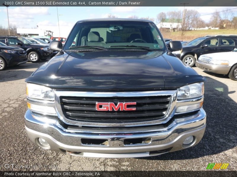 Carbon Metallic / Dark Pewter 2003 GMC Sierra 1500 SLE Extended Cab 4x4