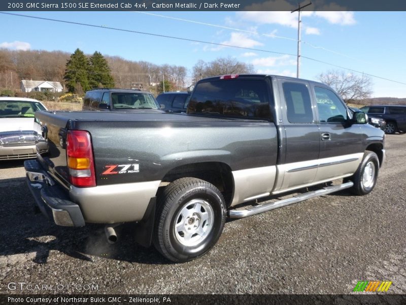 Carbon Metallic / Dark Pewter 2003 GMC Sierra 1500 SLE Extended Cab 4x4