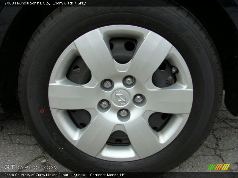 Ebony Black / Gray 2008 Hyundai Sonata GLS