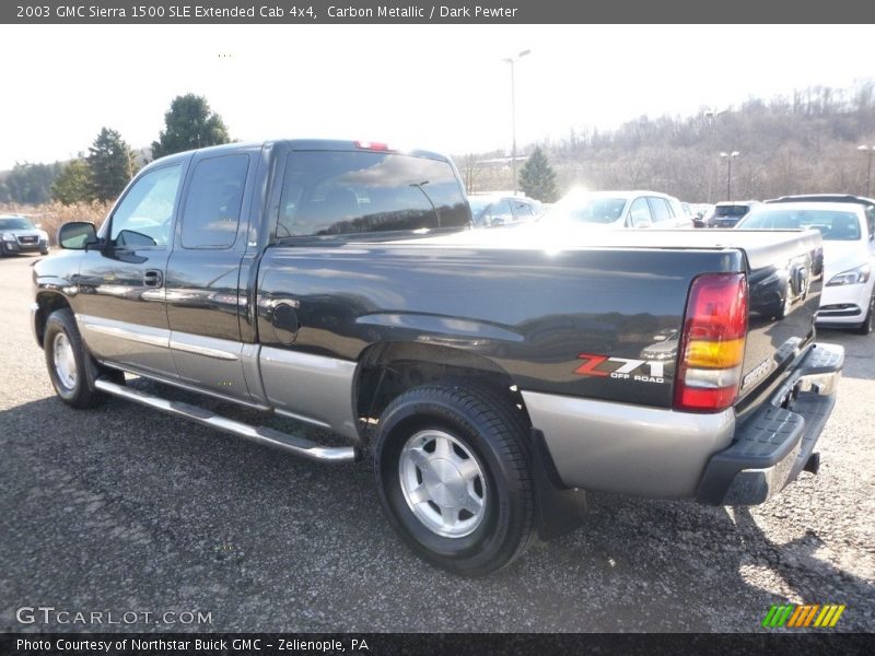 Carbon Metallic / Dark Pewter 2003 GMC Sierra 1500 SLE Extended Cab 4x4