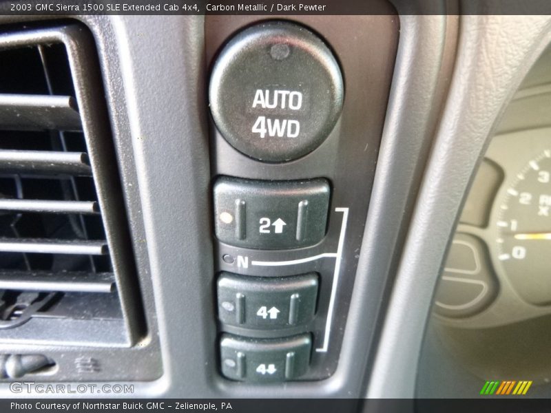Carbon Metallic / Dark Pewter 2003 GMC Sierra 1500 SLE Extended Cab 4x4