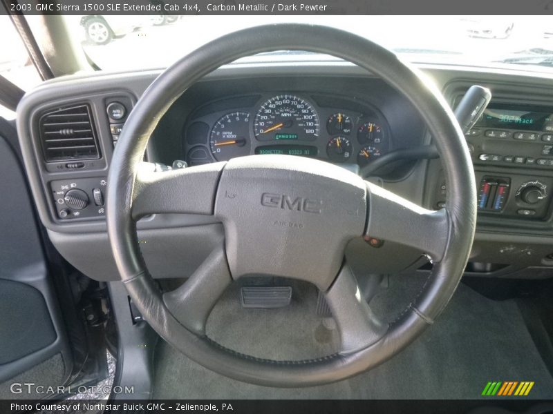 Carbon Metallic / Dark Pewter 2003 GMC Sierra 1500 SLE Extended Cab 4x4