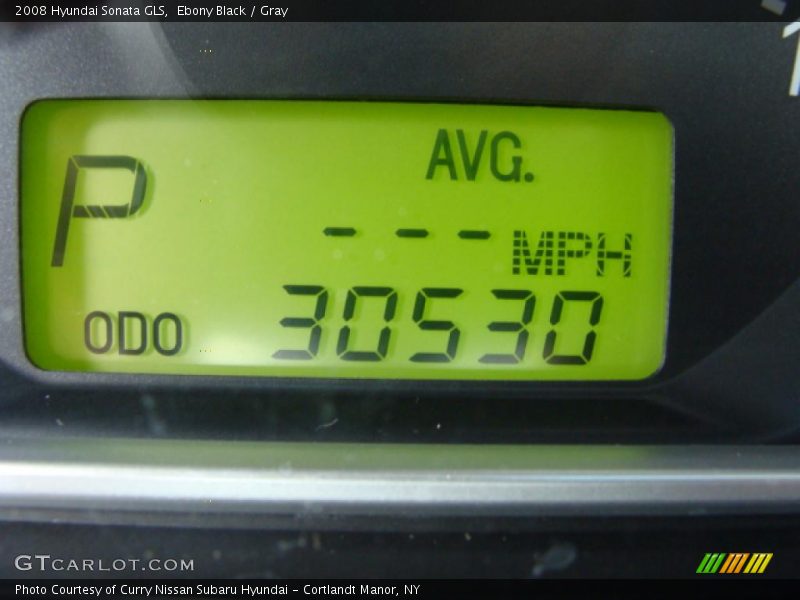 Ebony Black / Gray 2008 Hyundai Sonata GLS