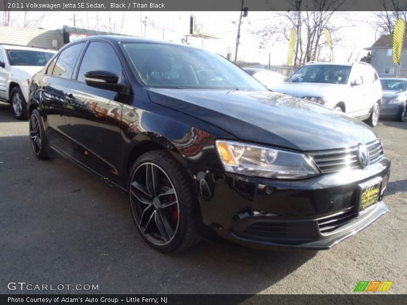 Black / Titan Black 2011 Volkswagen Jetta SE Sedan