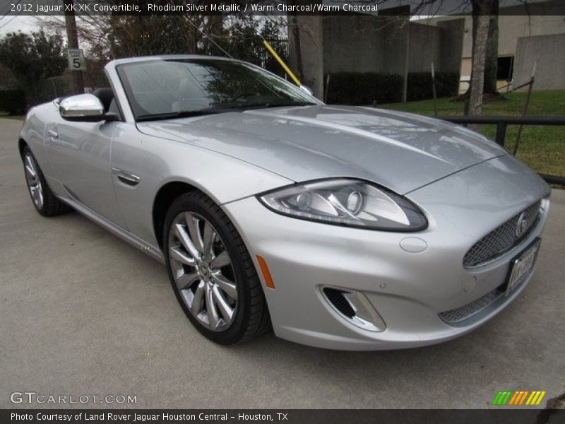 Rhodium Silver Metallic / Warm Charcoal/Warm Charcoal 2012 Jaguar XK XK Convertible