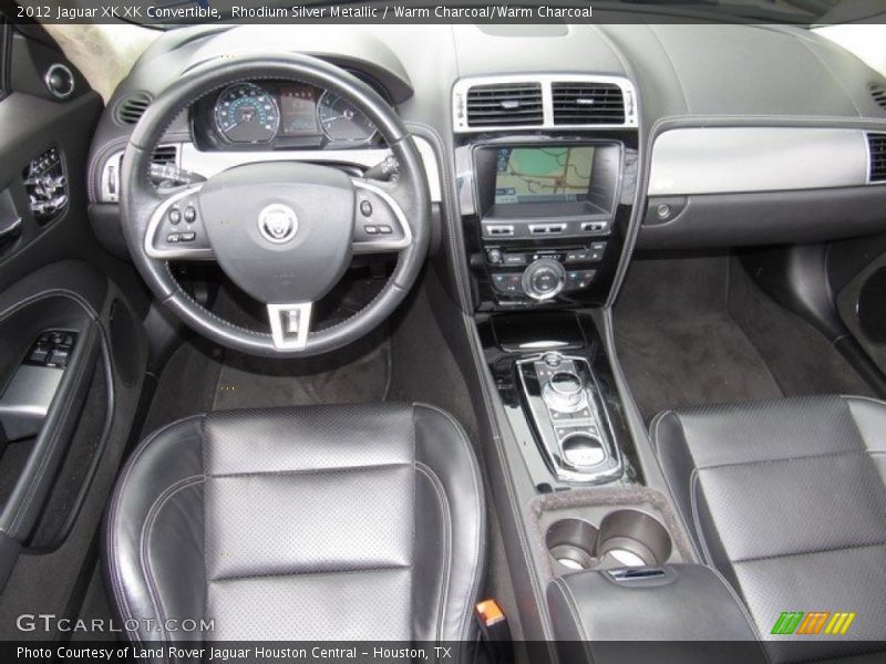 Rhodium Silver Metallic / Warm Charcoal/Warm Charcoal 2012 Jaguar XK XK Convertible