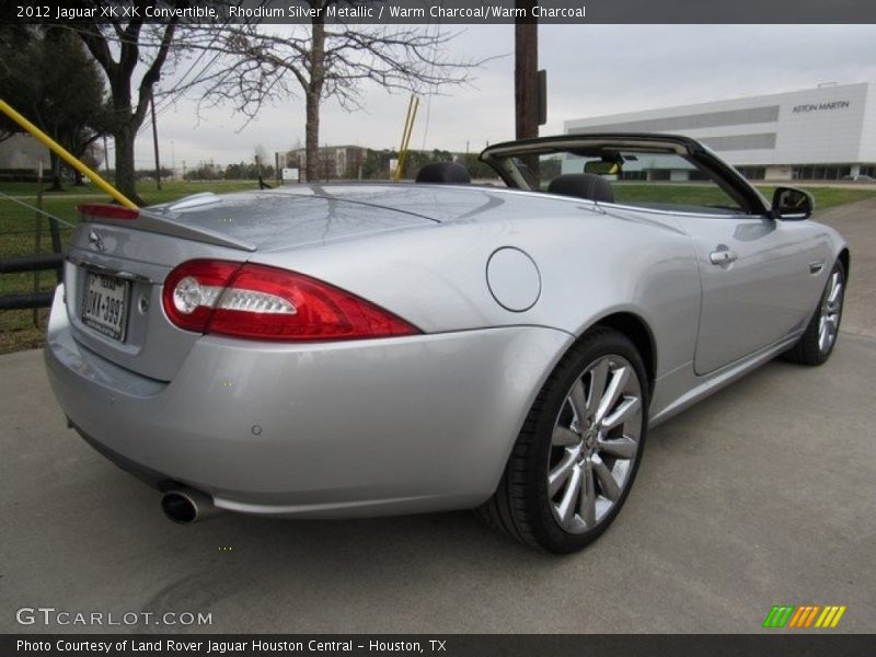 Rhodium Silver Metallic / Warm Charcoal/Warm Charcoal 2012 Jaguar XK XK Convertible
